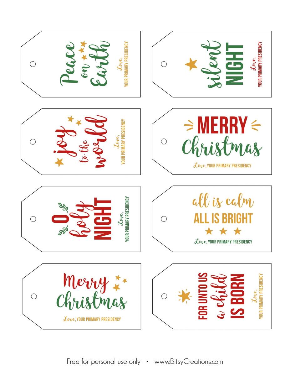 Free Printable Holiday Gift Tags A Well Crafted Party