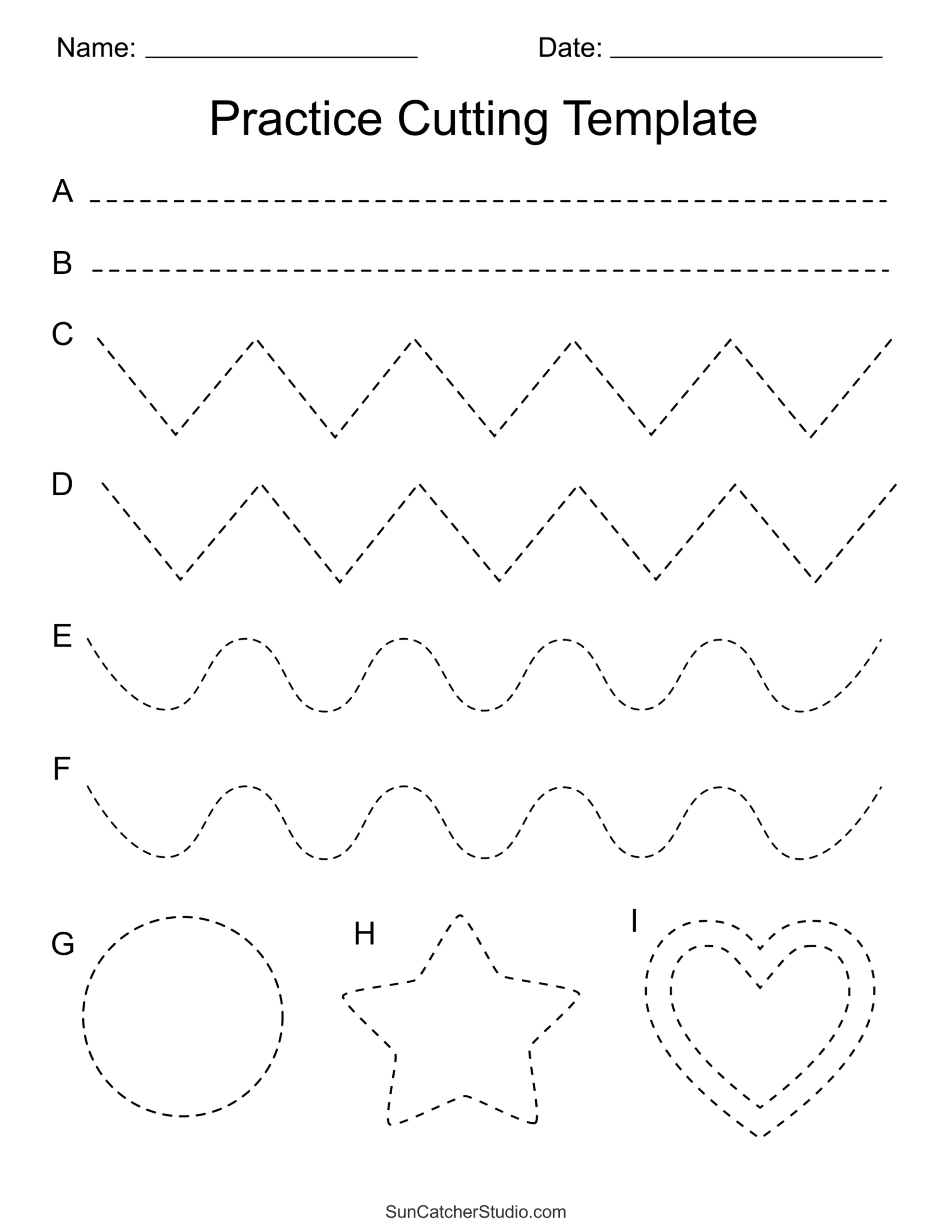 Free Printable Cutting Worksheets For Preschoolers Free Printables Lettering SVG Files Tools Apps