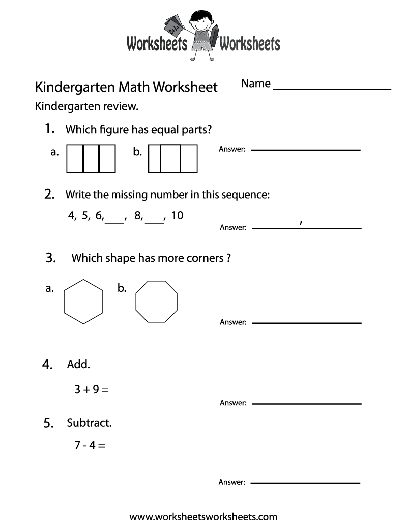 Free Printable Kindergarten Math Practice Worksheet Worksheets Library Free Printable Kindergarten Math Practice Worksheet Worksheets Library
