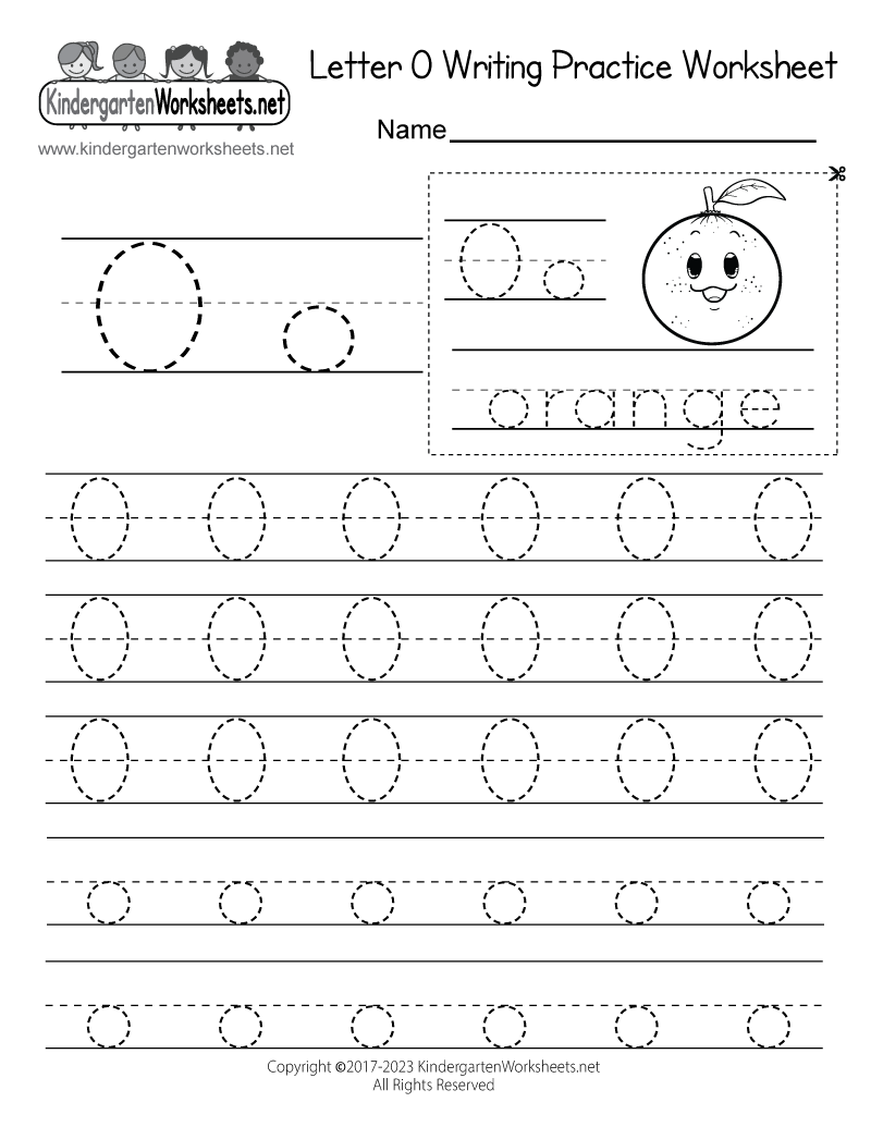 Free Printable Letter O Writing Practice Worksheet Letter O Preschool Printables Preschool Mom