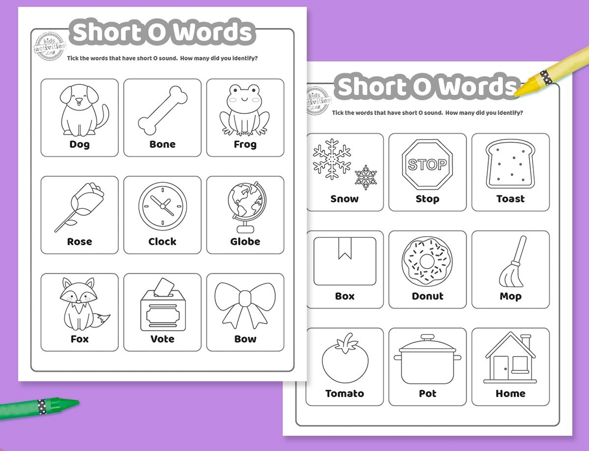 Free Printable Short O Words Worksheets Kids Activities Blog Free Printable Short O Words Worksheets Kids Activities Blog
