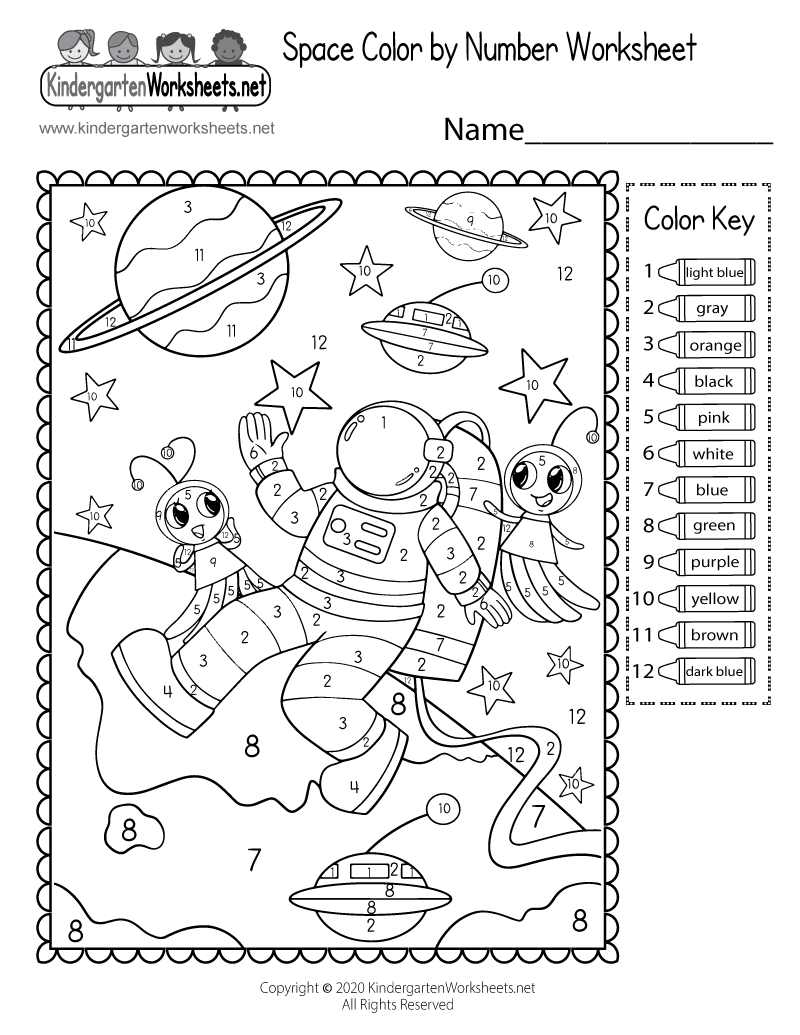 Free Printable Color By Number Worksheets For Kindergarten Tulamama