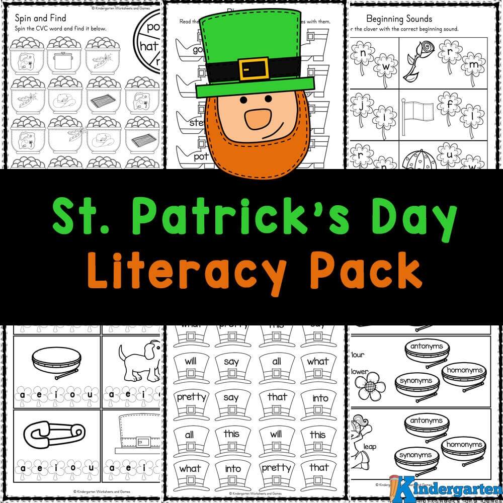FREE Printable St Patrick S Day Worksheets For Kindergarten FREE Printable St Patrick S Day Worksheets For Kindergarten