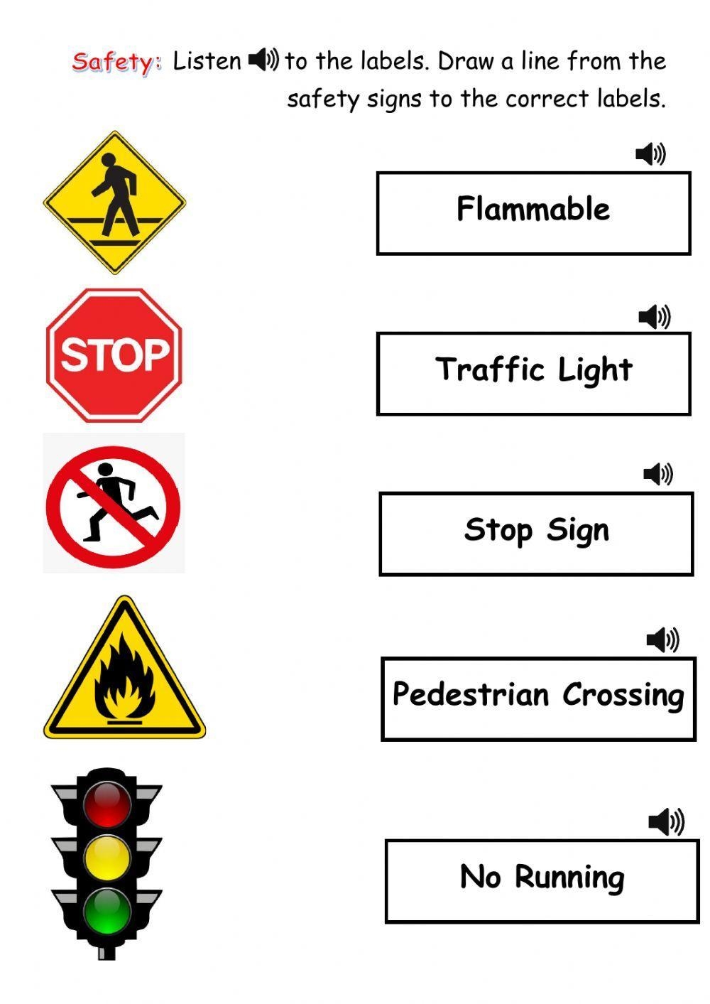 Free Safety Signs And Symbols Worksheet Download Free Safety Signs And Symbols Worksheet Png Images Free Worksheets On Clipart Library Common Symbol Signs Pictograms Free Printables For Kids
