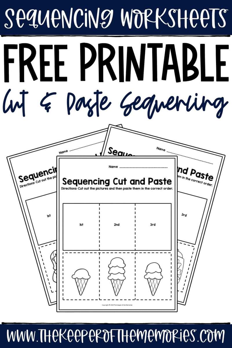 Free Sequencing Worksheets The Keeper Of The Memories Sequencing Events Activity Worksheet For 1st Grade Free Printable