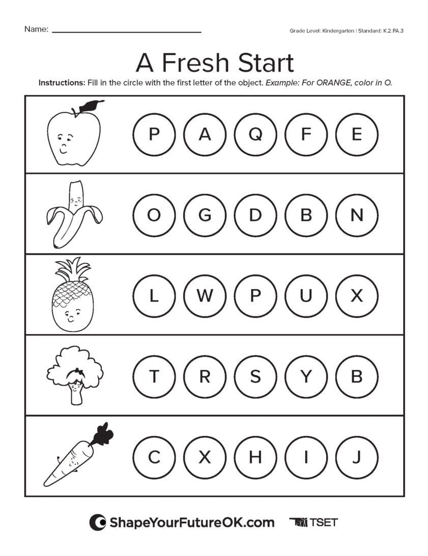 Back To School Worksheets For Kids ABCmouse
