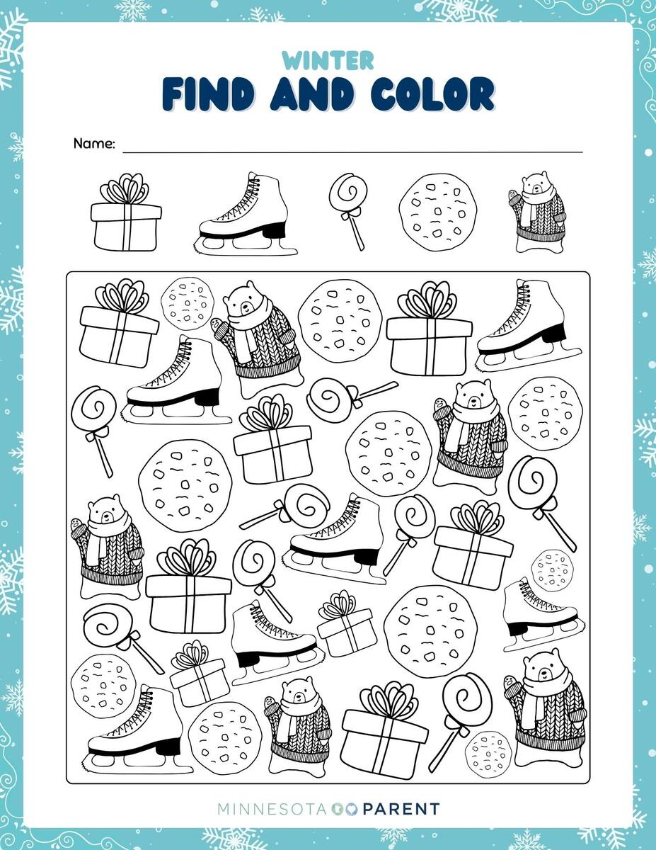 Winter Vocabulary Worksheet Free Printable Digital PDF