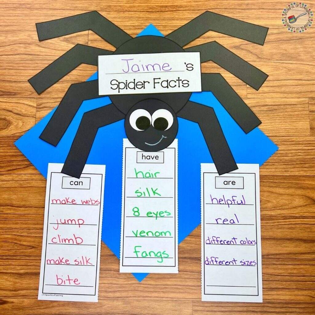 Fun Spider Activities For Kindergarten A Spoonful Of Learning