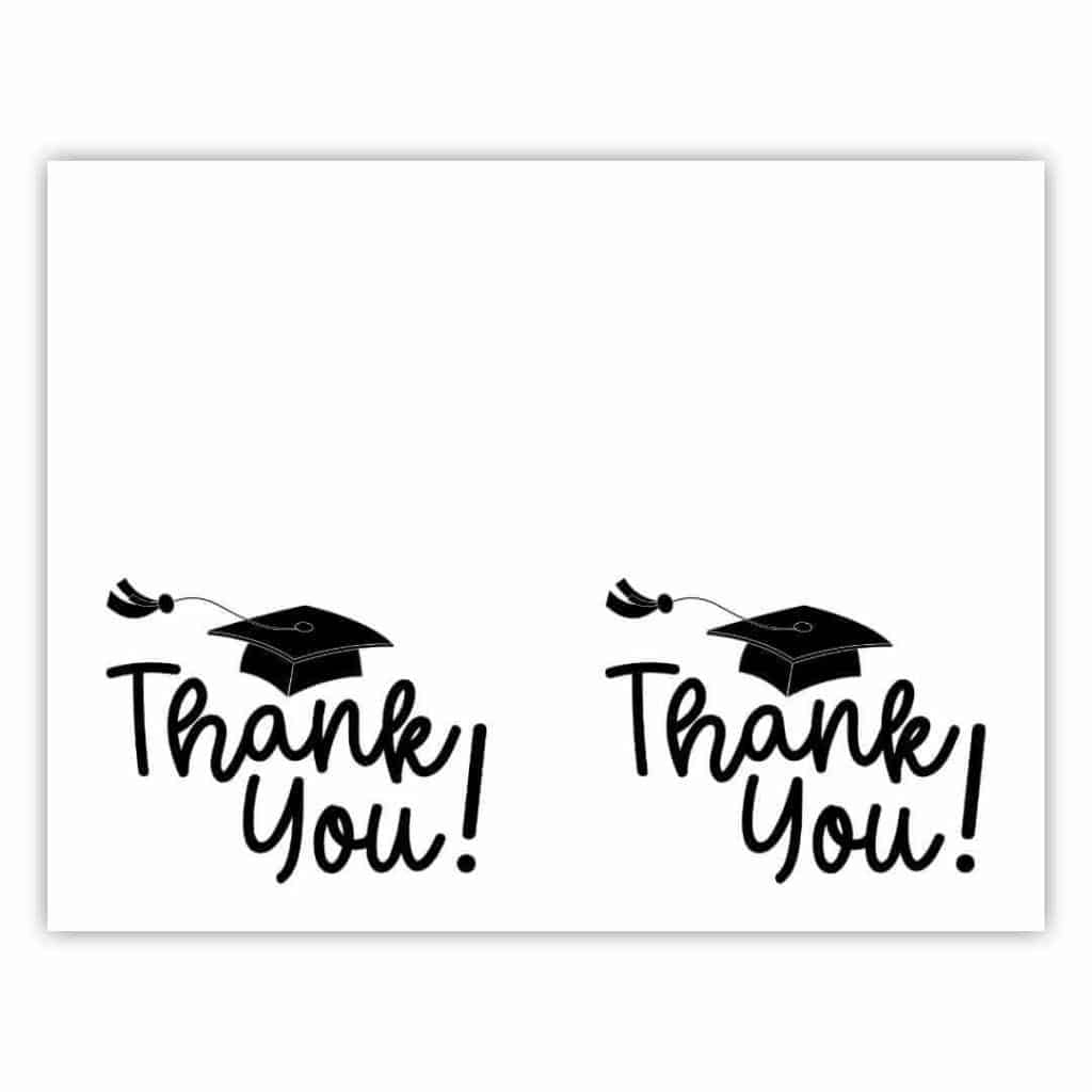 Graduation Thank You Cards 4x6 Printable Notes INSTANT DOWNLOAD Etsy