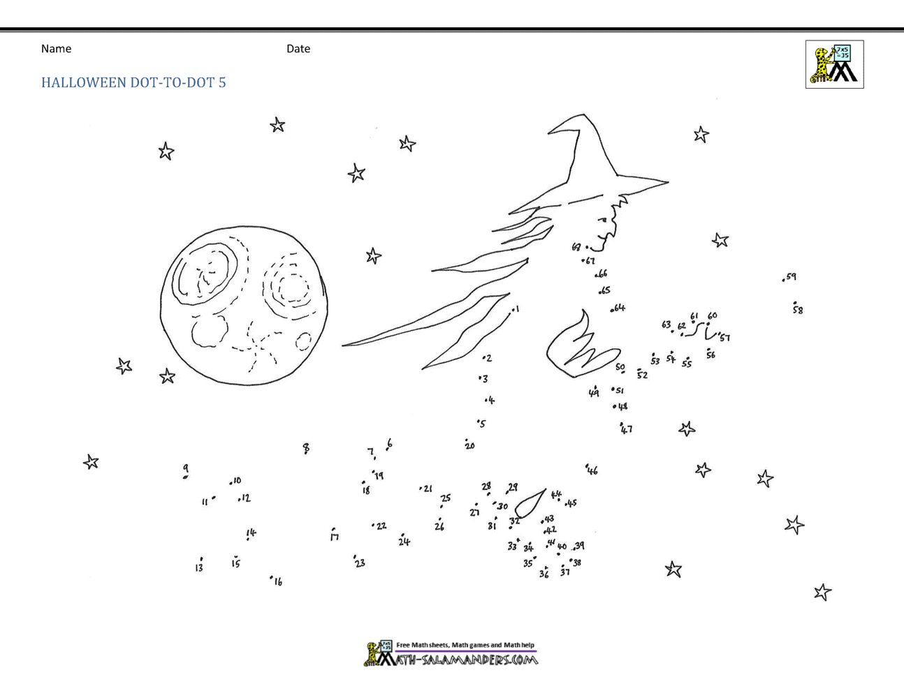 Halloween Dot To Dot Printables Free The Activity Mom