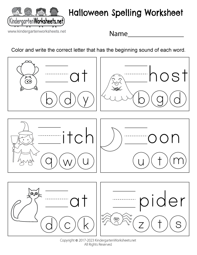 Halloween Spelling Worksheet Free Printable Digital PDF FREE Printable Halloween Activity Worksheets For Kids