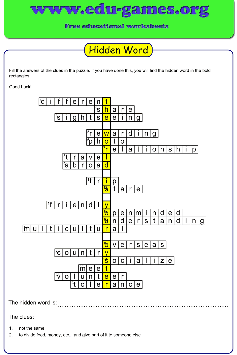 Hidden Word Puzzle Maker Free Printable Worksheets Hidden Word Puzzle Maker Free Printable Worksheets