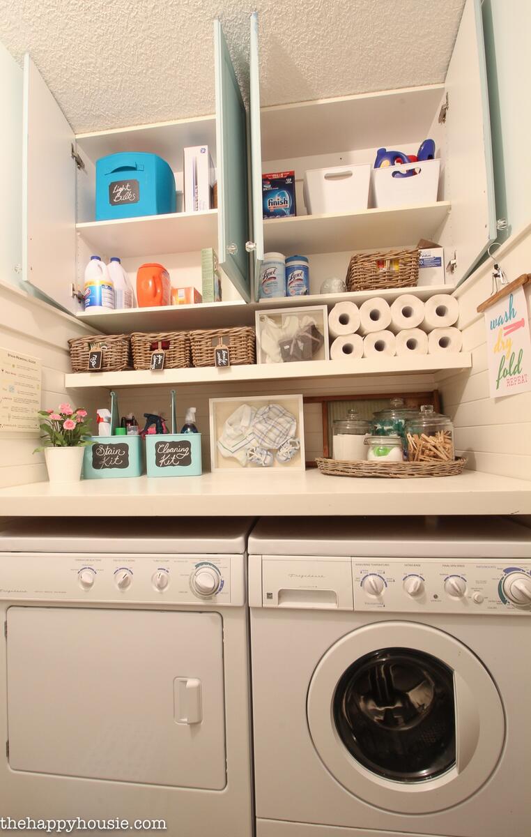How To Completely Organize Your Laundry Room In Three Easy Steps The Happy Housie