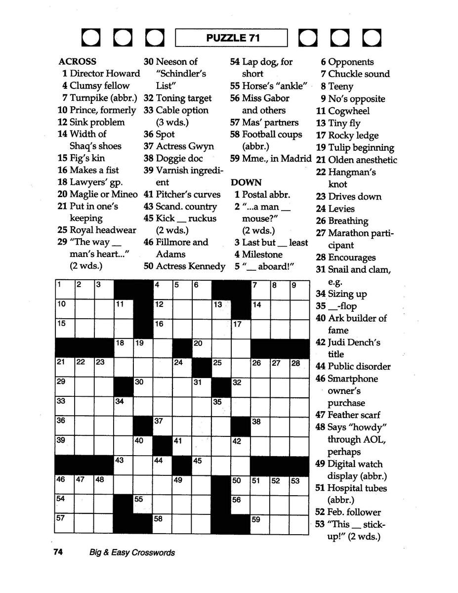 KAPPA Super Saver LARGE PRINT Crosswords Puzzle Pack Set Of 6 Full Size Books KAPPA BOOKS