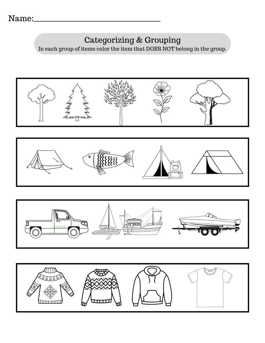 Kindergarten 1st Grade Categorizing Grouping Identifying Worksheet Homeschool Teacher Resource Etsy Kindergarten 1st Grade Categorizing Grouping Identifying Worksheet Homeschool Teacher Resource Etsy