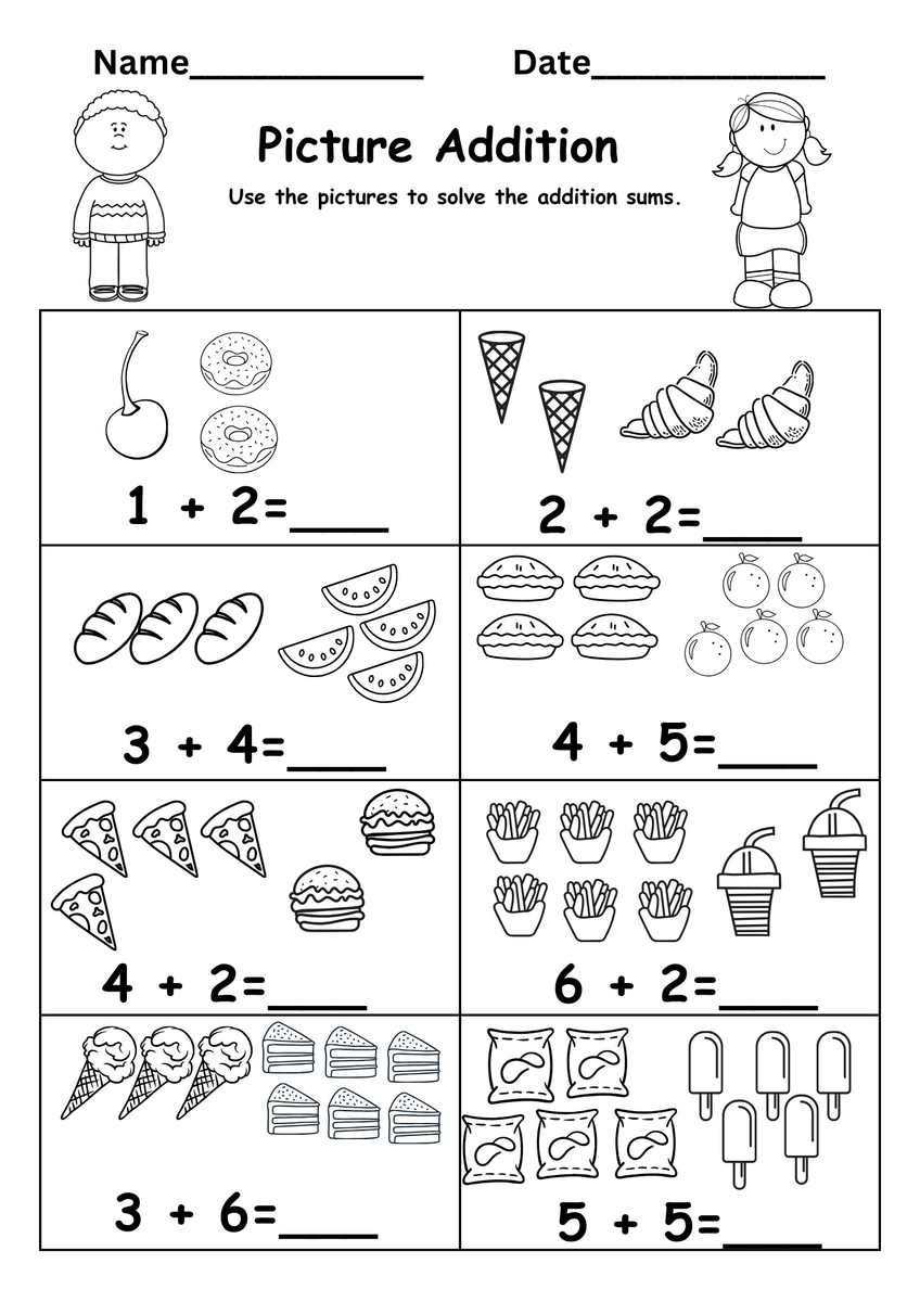 Kindergarten Addition Worksheet Free Kindergarten Addition Worksheet Free