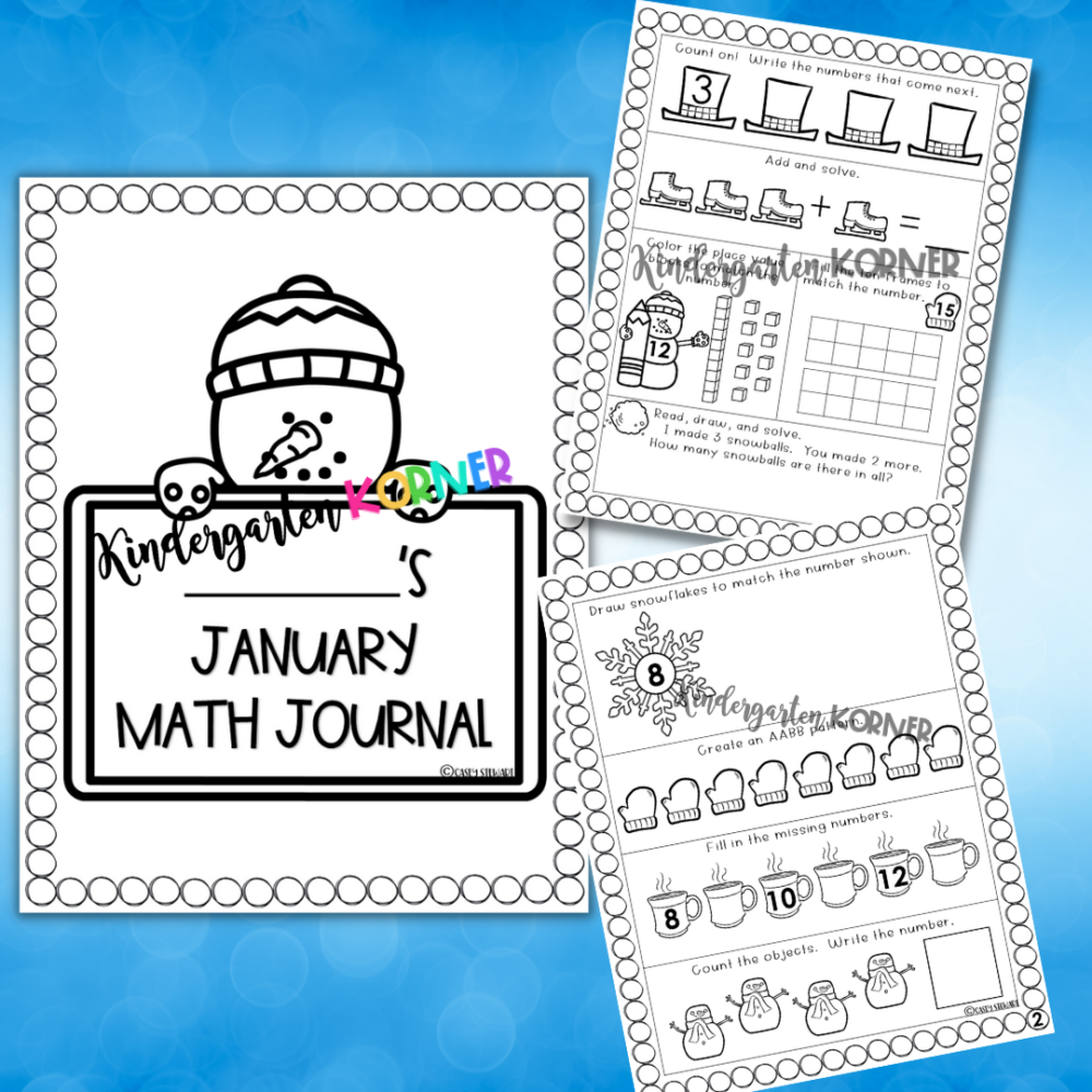 Kindergarten Math Journals Kindergarten Korner A Kindergarten Teaching Blog