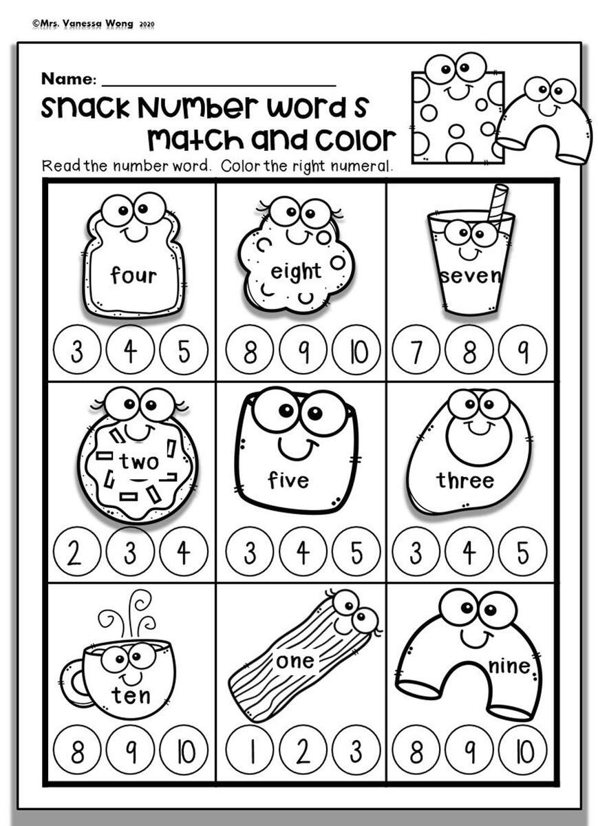 Before After And Between Numbers Worksheets 1 To 10 For Kindergarten Made By Teachers