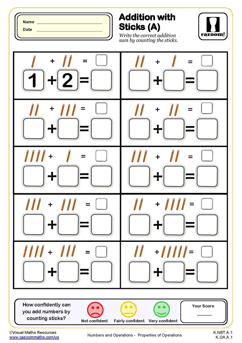 Summer Math Worksheet Free Printable Digital PDF