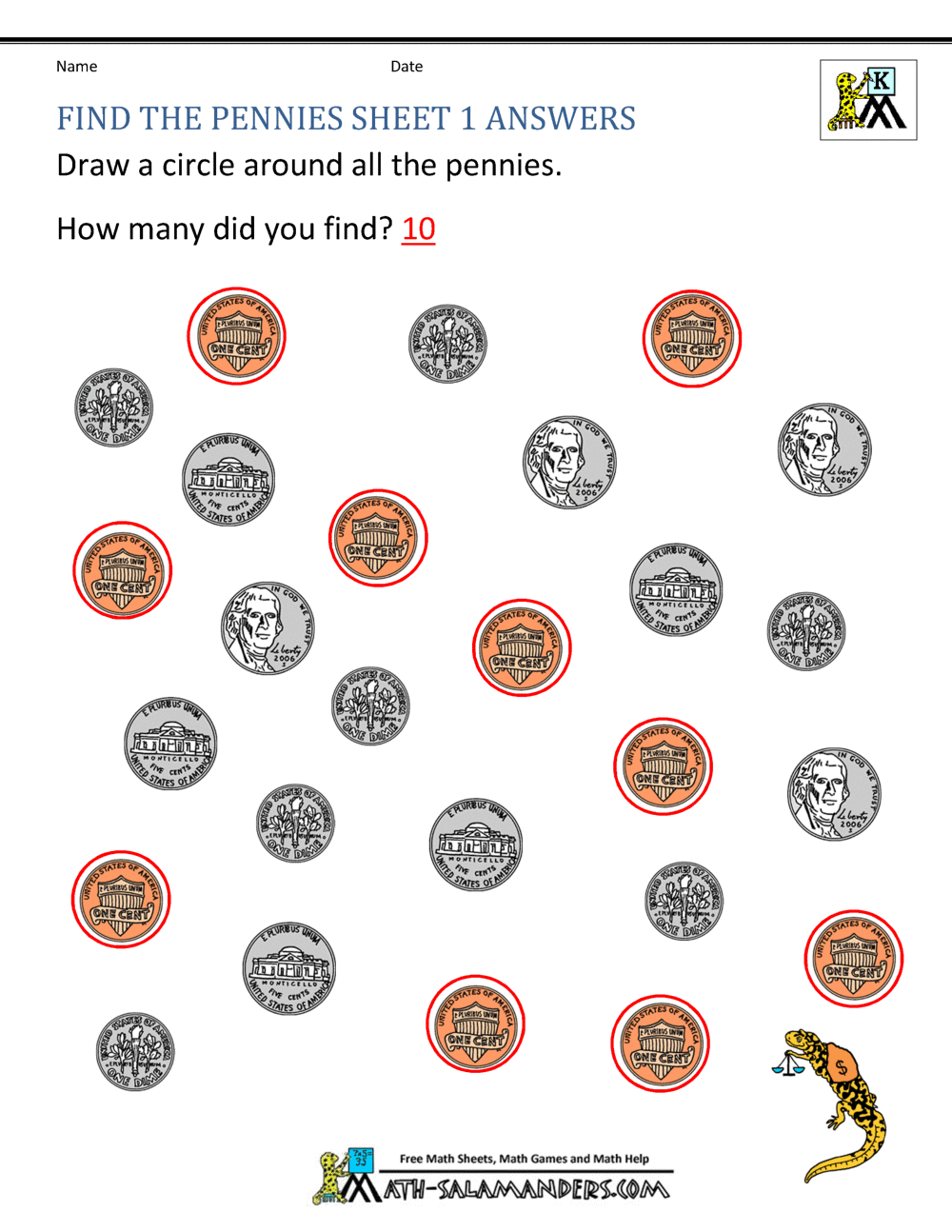 Kindergarten Money Worksheets 1st Grade Kindergarten Money Worksheets 1st Grade
