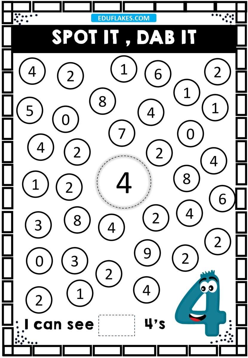 Kindergarten Number Recognition Worksheets 1 To 10 Free PDF Eduflakes