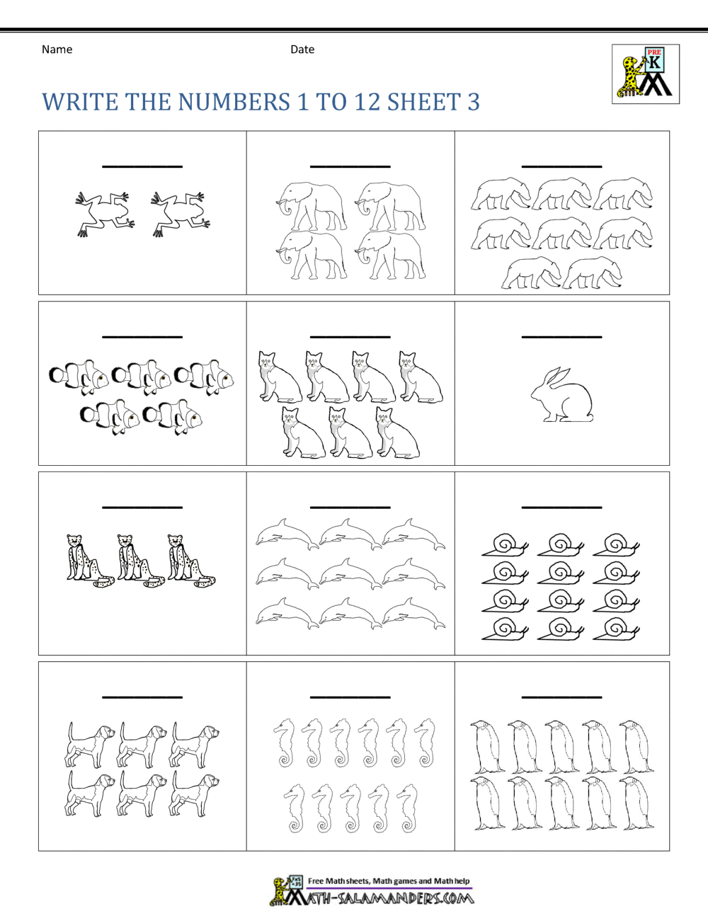 Kindergarten Number Worksheets Kindergarten Number Worksheets