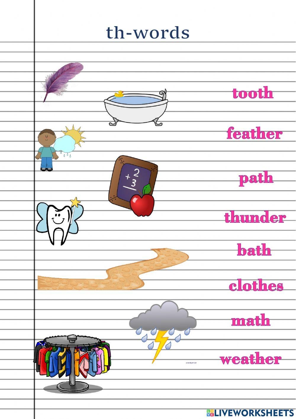 Kindergarten Phonics Th Mr Gregs English Cloud Worksheets Library Kindergarten Phonics Th Mr Gregs English Cloud Worksheets Library