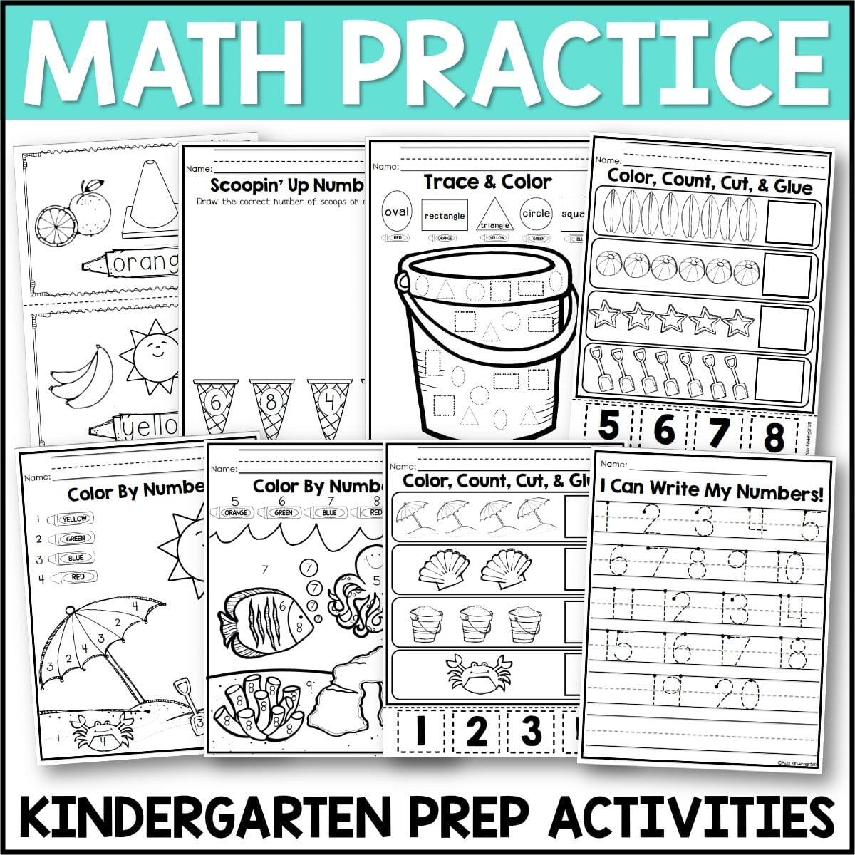 Kindergarten Readiness Summer Packet PreK And Preschool Review Miss Kindergarten