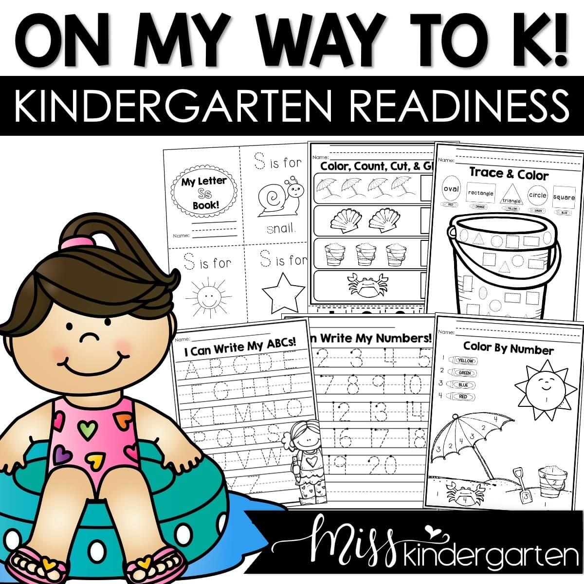 Kindergarten Readiness Summer Packet PreK And Preschool Review Miss Kindergarten