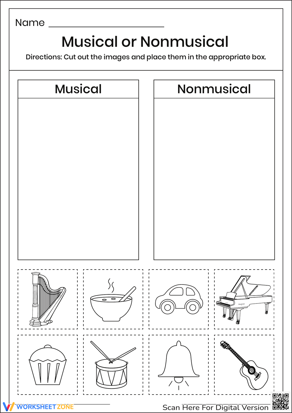 Kindergarten Thanksgiving Music Worksheets Worksheets Library