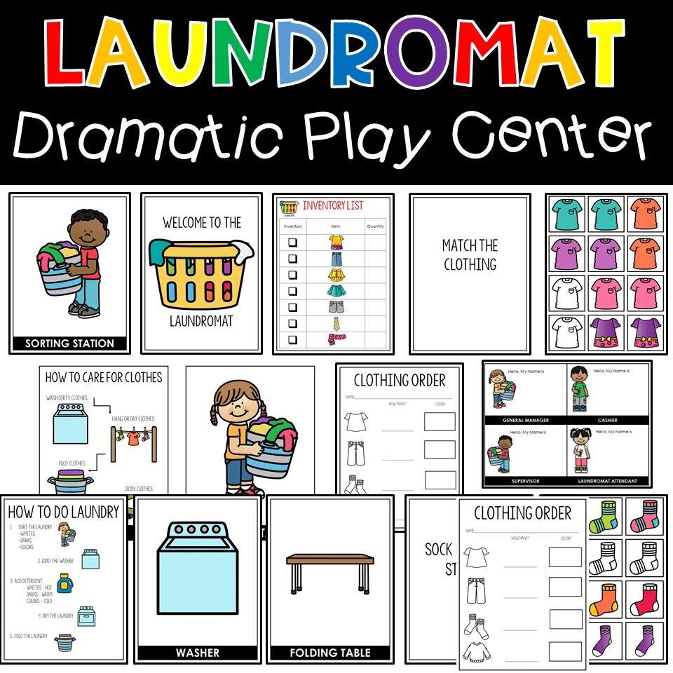 Laundromat Dramatic Play Center Kreative In Kinder Laundromat Dramatic Play Center Kreative In Kinder