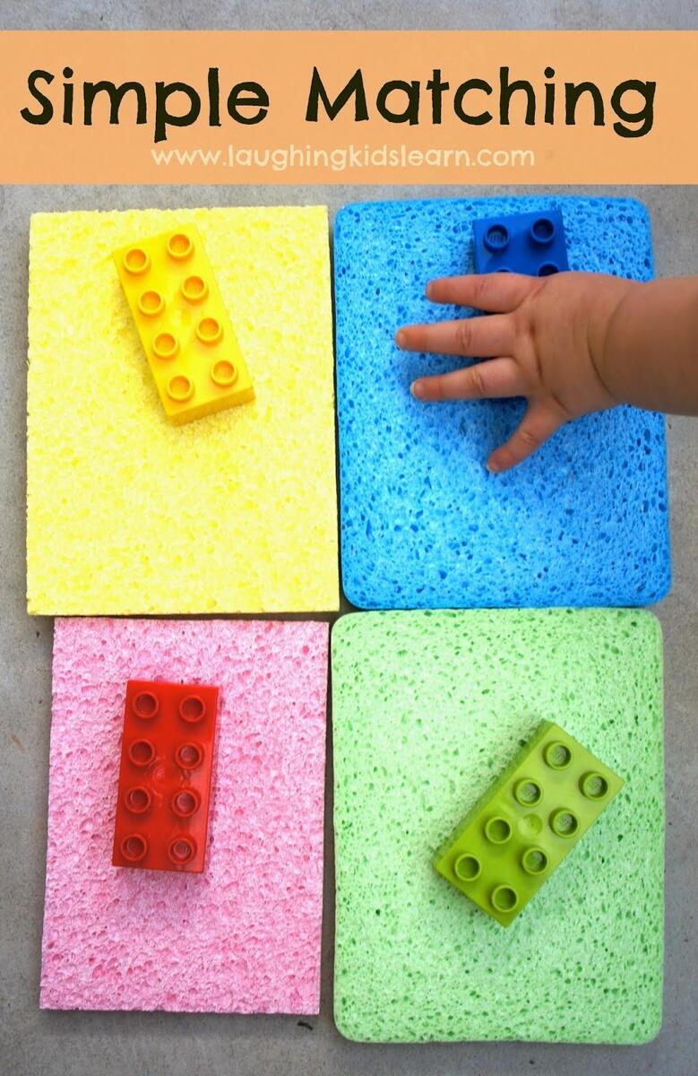 Learn With Play At Home Simple Toddler Colour Matching Activity