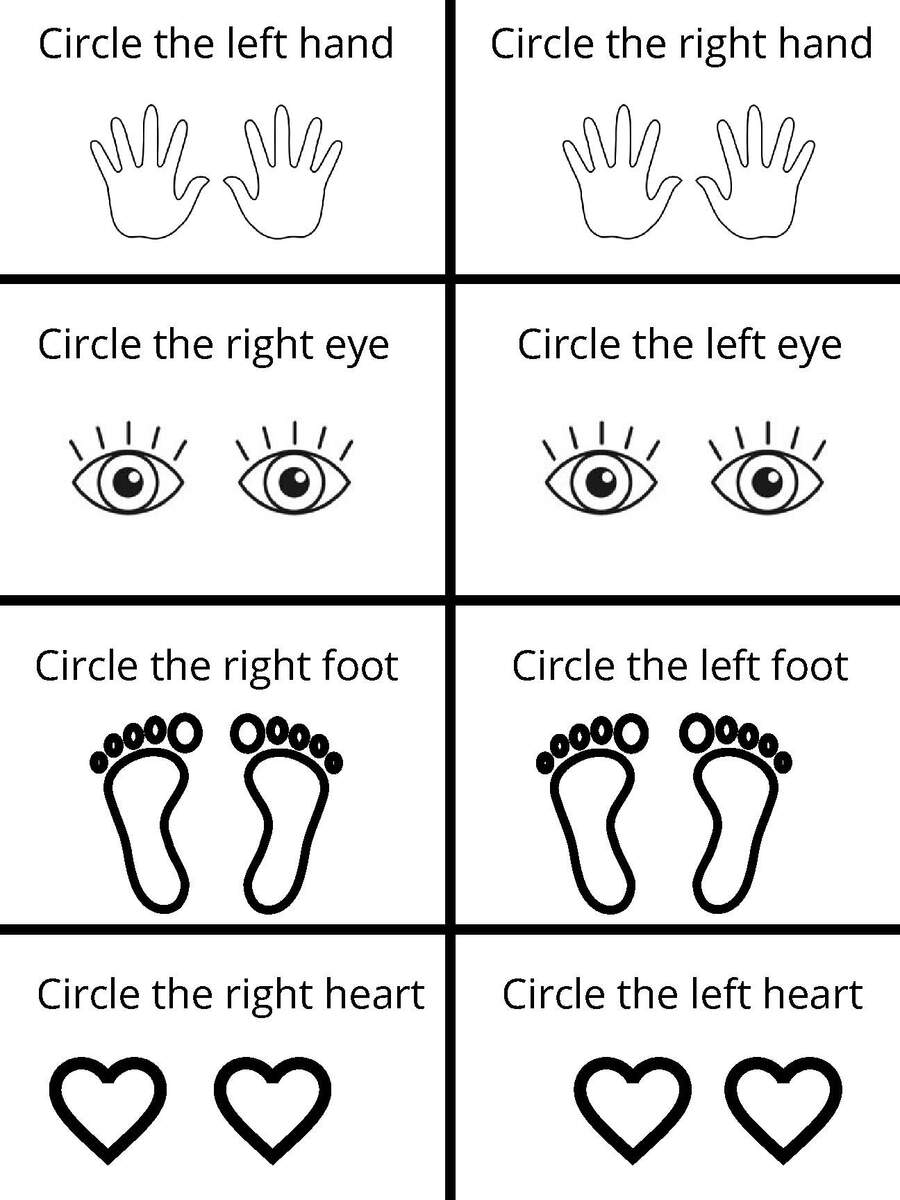 Left And Right Worksheets By Helping Others TPT