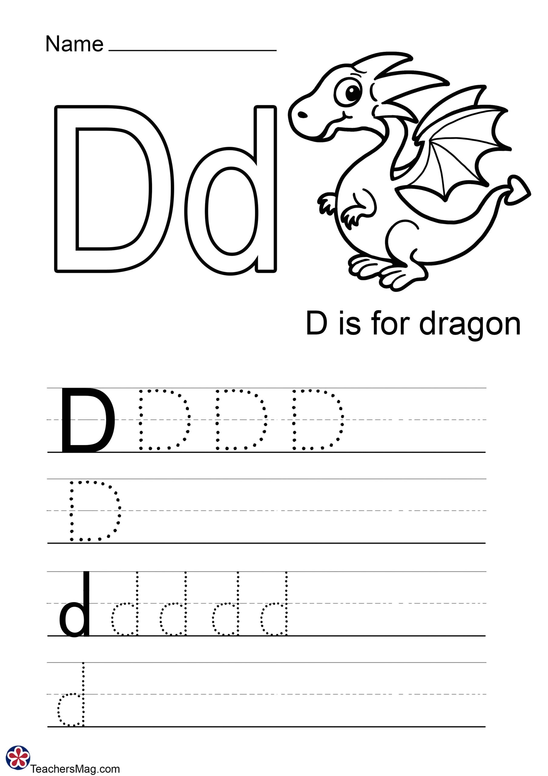 Free Alphabet Do A Dot Printables Worksheets Letter D Mermaid Themed Sly Spoon