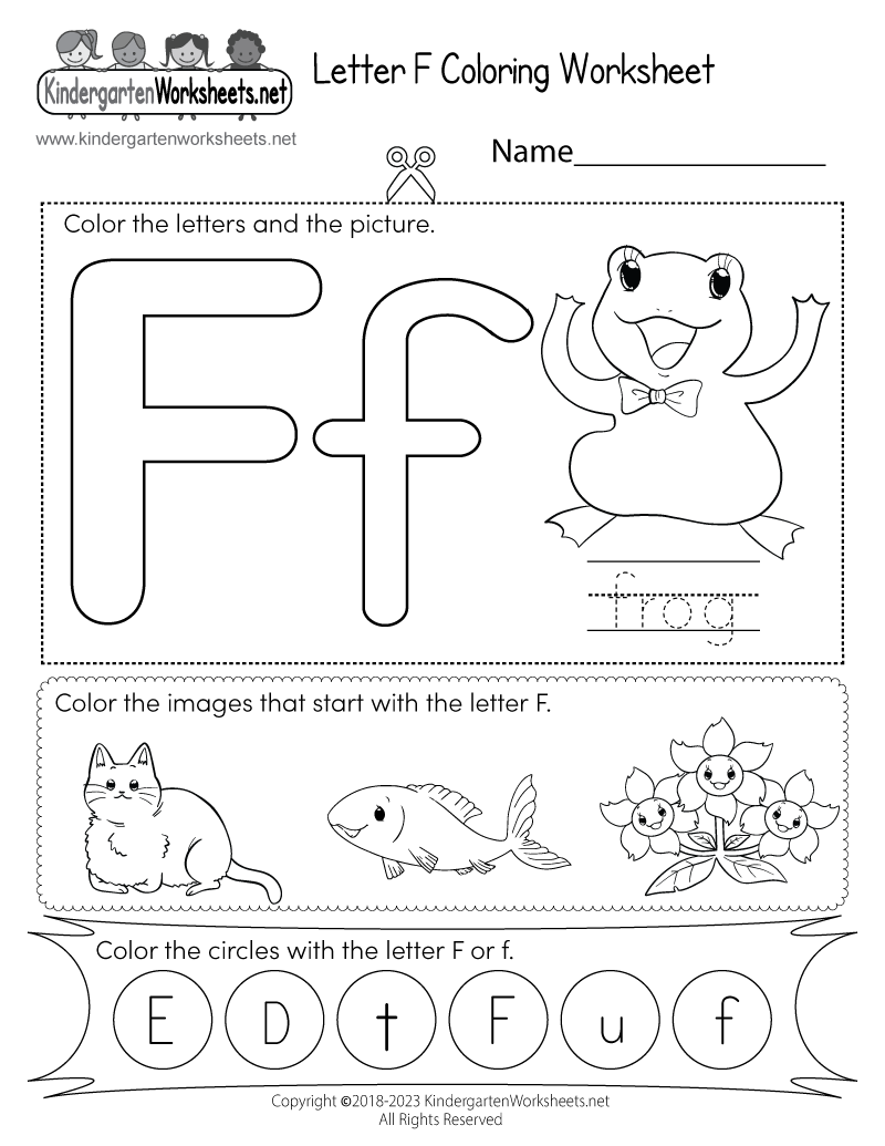 Letter F Worksheets For Preschoolers TeachersMag