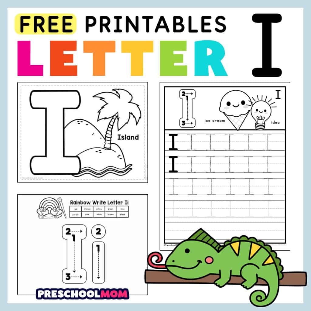 Letter I Preschool Printables Preschool Mom Free Printable Letter I Writing Practice Worksheet