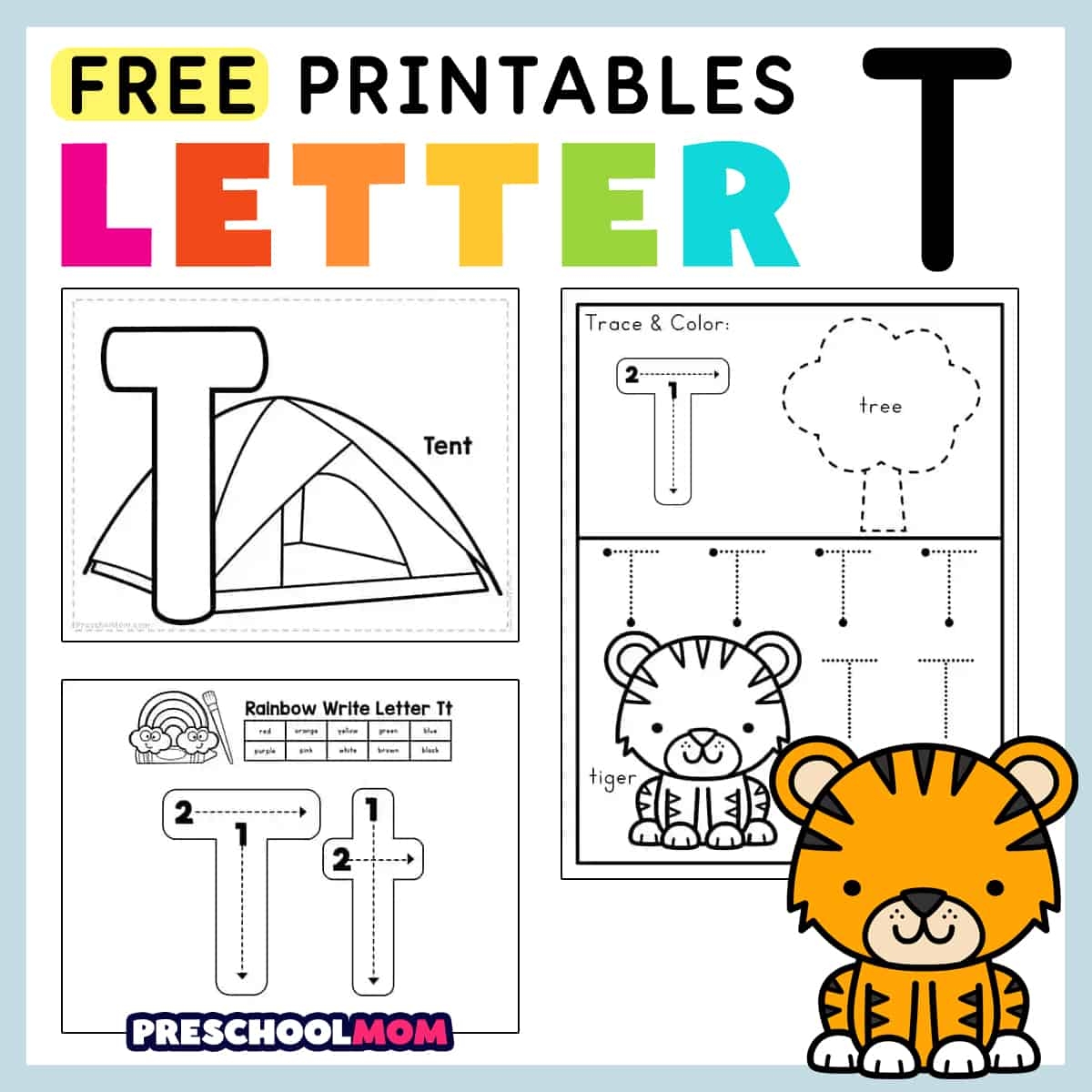 Letter T Preschool Printables Preschool Mom Letter T Sound Worksheets Tree Valley Academy