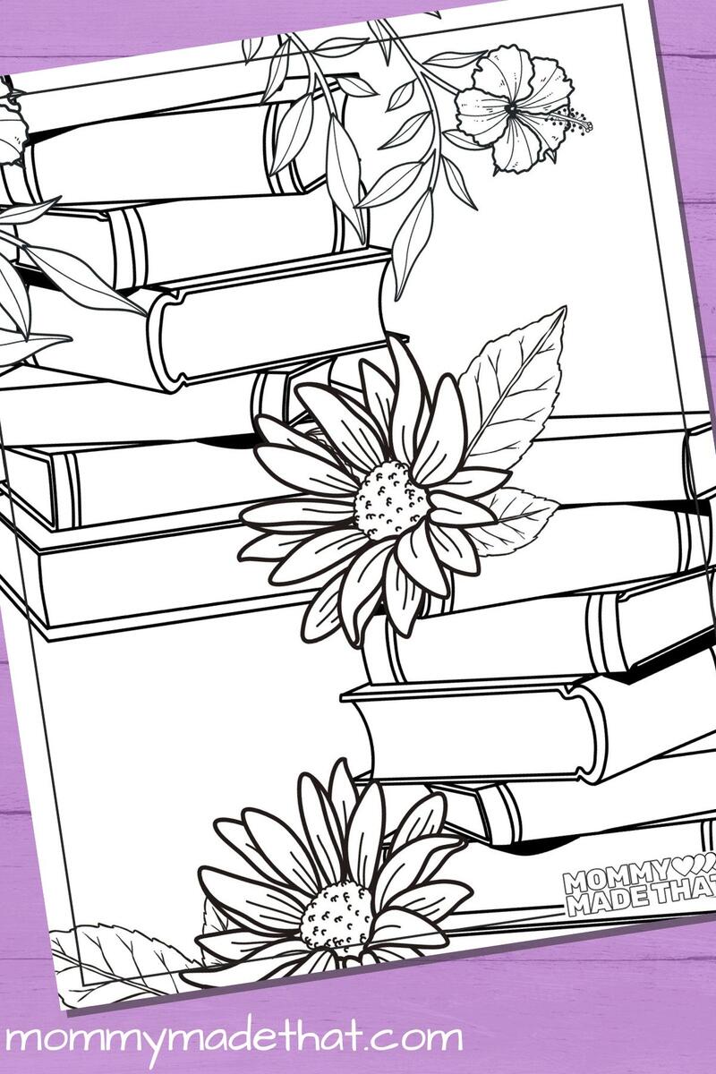 Library Coloring Pages Free Coloring Sheets That Encourage Reading Reading Library Book Lover Coloring Pages Printable PDF Lisa Markle Sparkles Clipart And Graphic Design