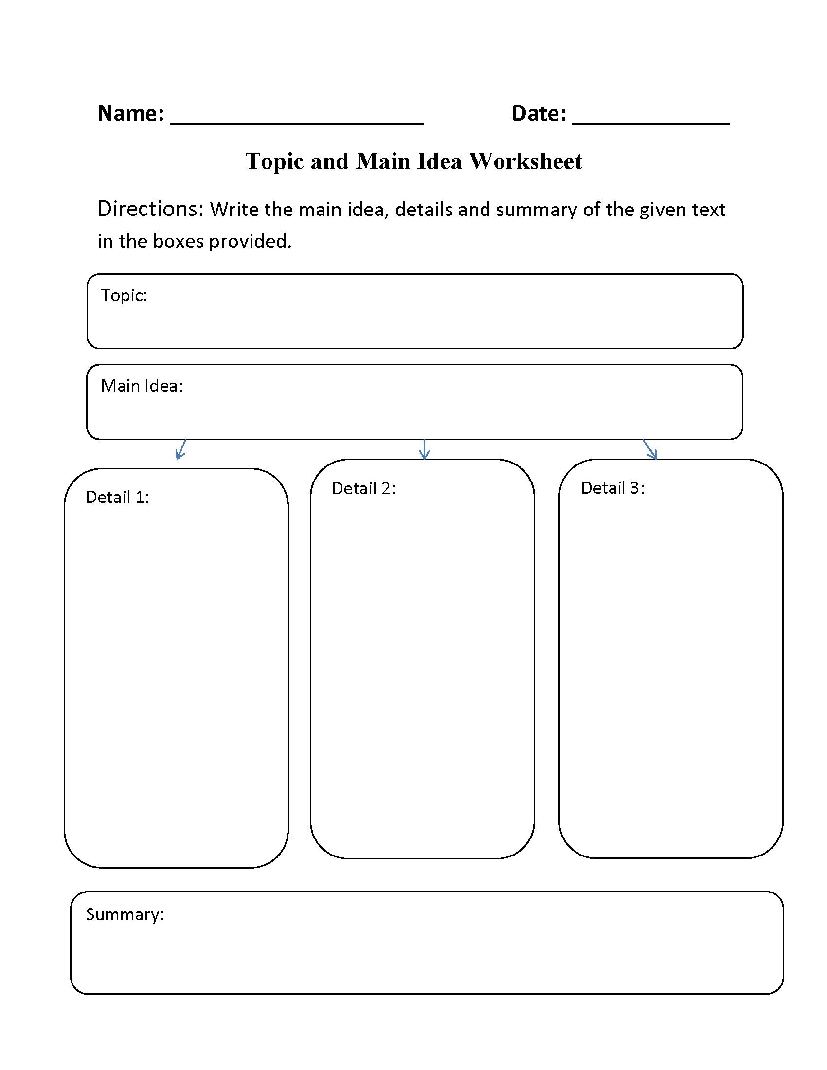 Main Idea Worksheets Printable Main Idea Practice Worksheets Main Idea Worksheets Printable Main Idea Practice Worksheets