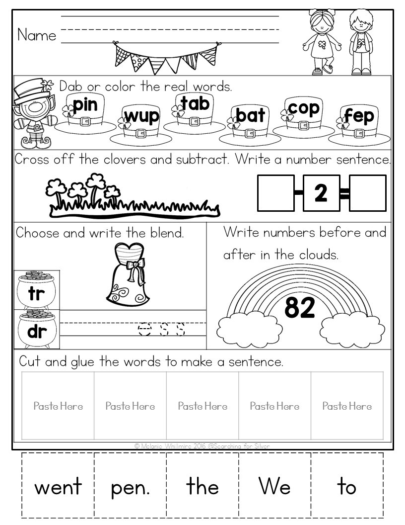 March Morning Work Kindergarten Made By Teachers