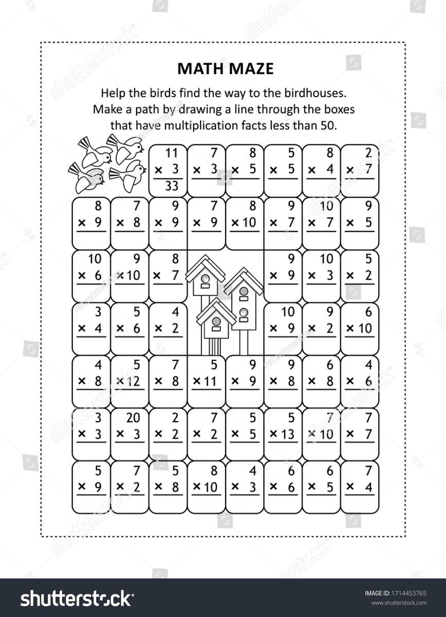 Free Printable Math Maze Activity For Kids Kidpid