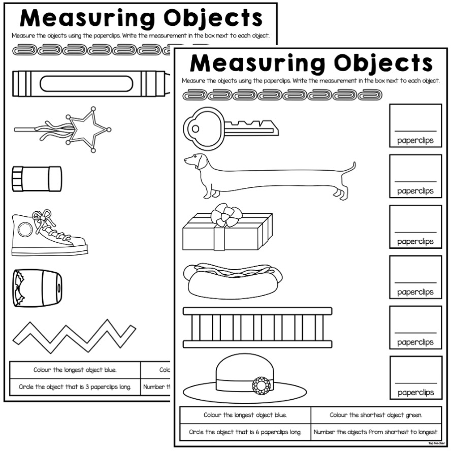 Measuring Objects Length Worksheets Top Teacher