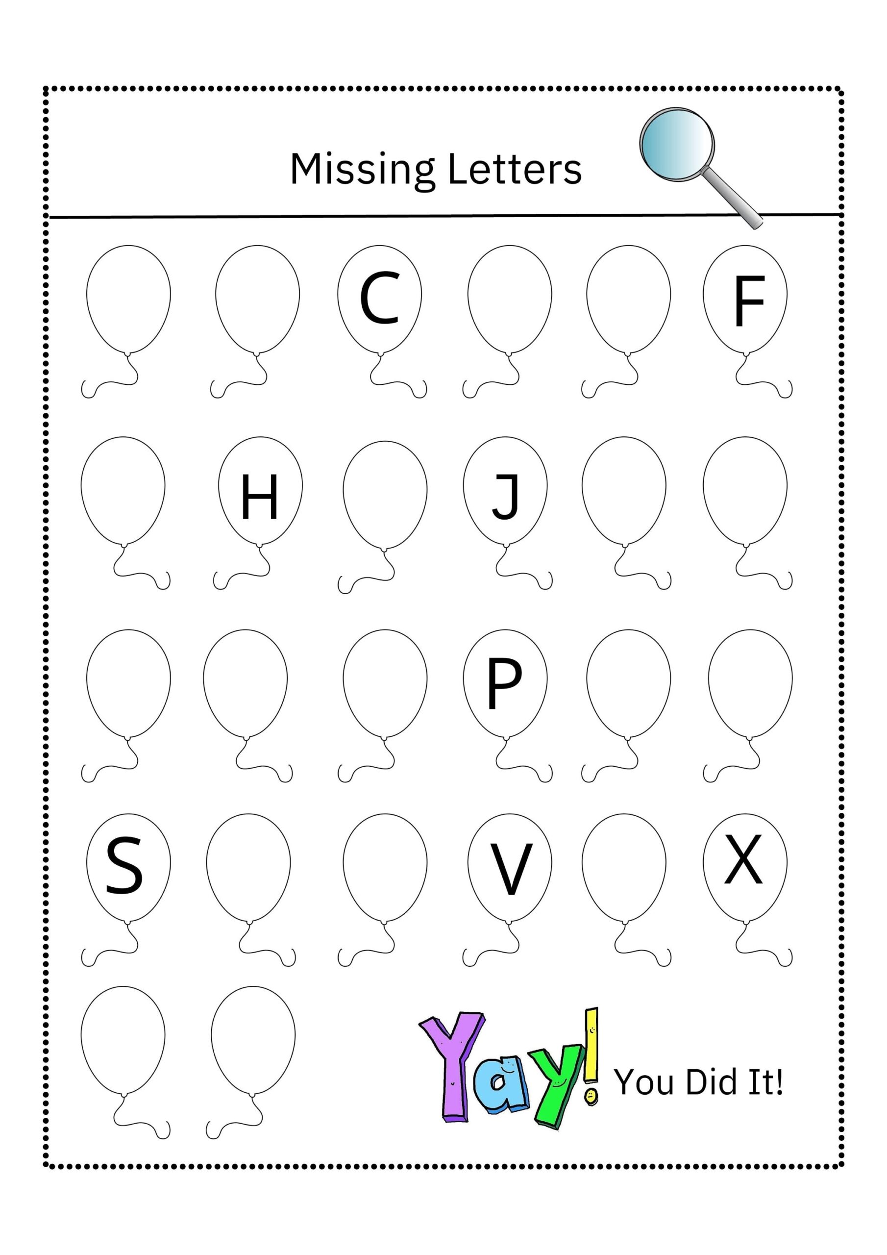 Missing Letter Worksheets Activity Pages Alphabet Letters Printables Instant Download Home Schooling Handwriting Practice Etsy