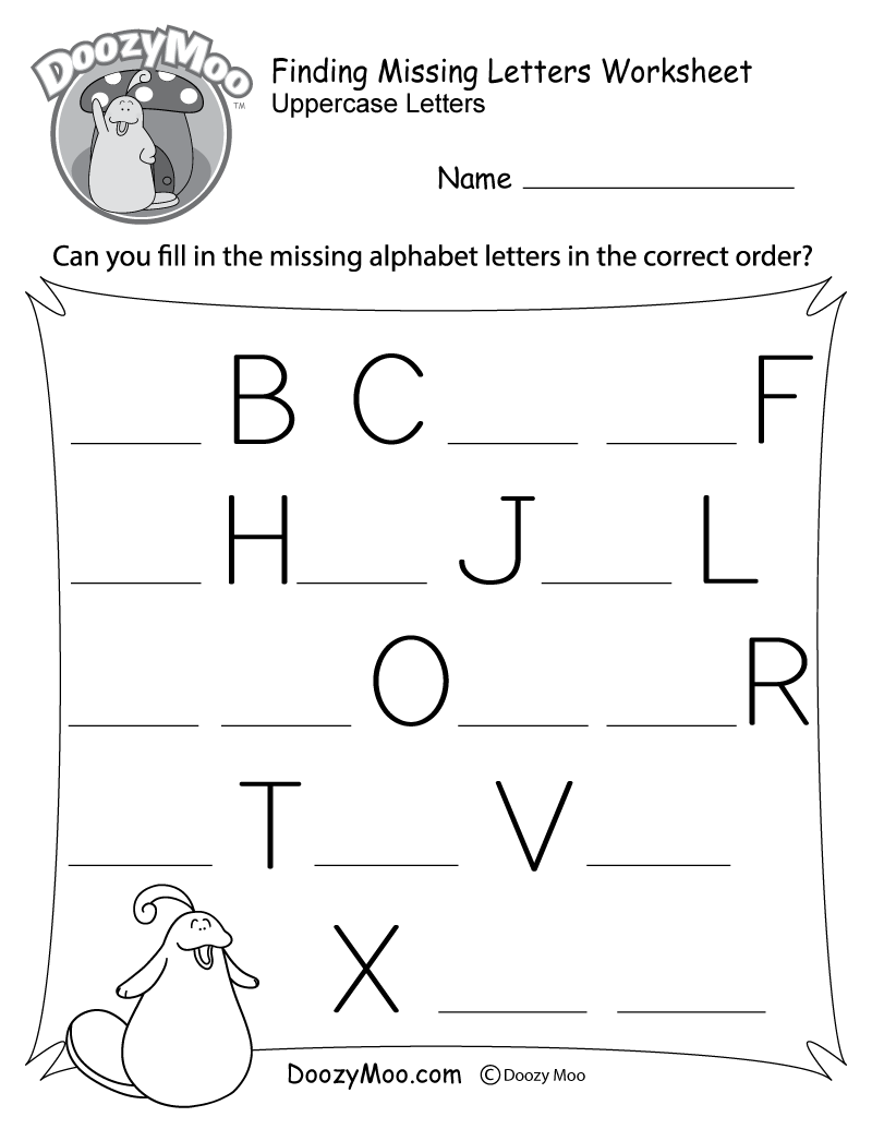 Missing Letter Worksheets Free Printables Doozy Moo Missing Letter Worksheets Free Printables Doozy Moo