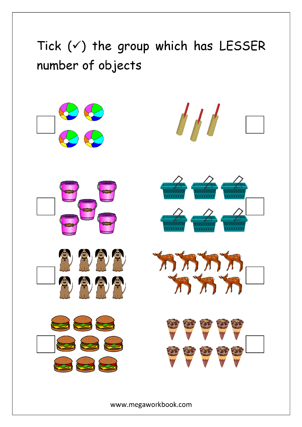 More And Less Worksheets Greater Than Less Than Worksheets For Preschool Kindergarten MegaWorkbook More And Less Worksheets Greater Than Less Than Worksheets For Preschool Kindergarten MegaWorkbook