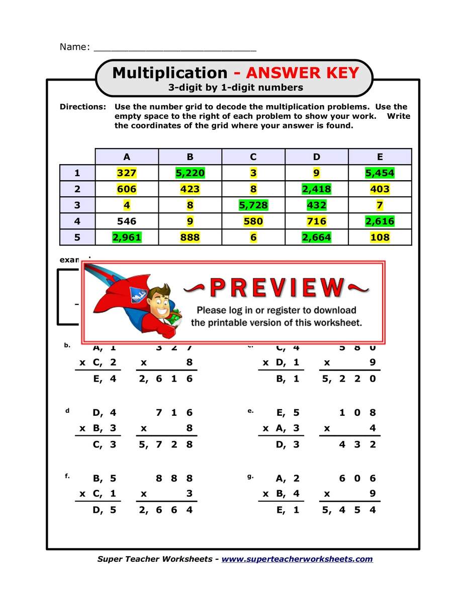 Multiplication Super Teacher Worksheets Worksheets Library Multiplication Super Teacher Worksheets Worksheets Library