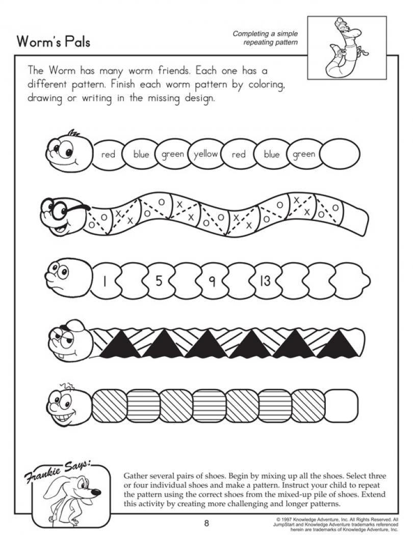 Number Pattern Worksheets 1st Grade Worksheets Library