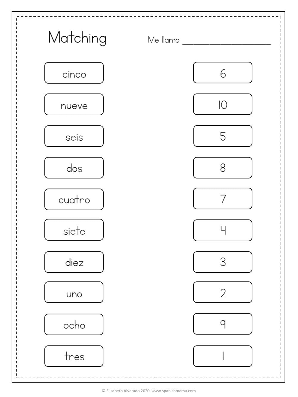 Spanish Numbers Worksheet Packet Made By Teachers
