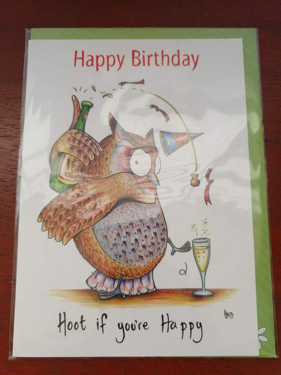OWL Happy Birthday Card HOOT IF YOU RE HAPPY Greetings Card Funny Birthday Cards EBay OWL Happy Birthday Card HOOT IF YOU RE HAPPY Greetings Card Funny Birthday Cards EBay