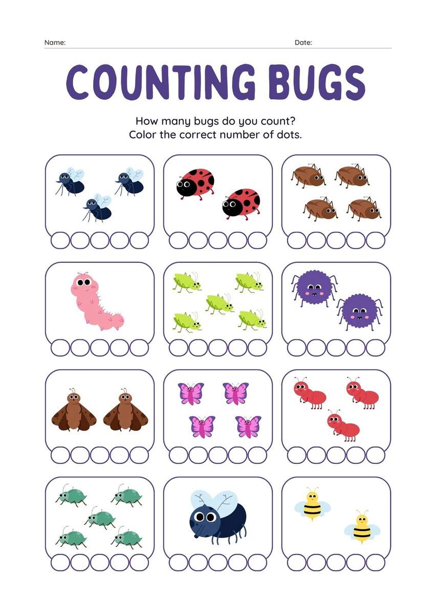 Page 3 Free Custom Printable Preschool Worksheet Templates Canva